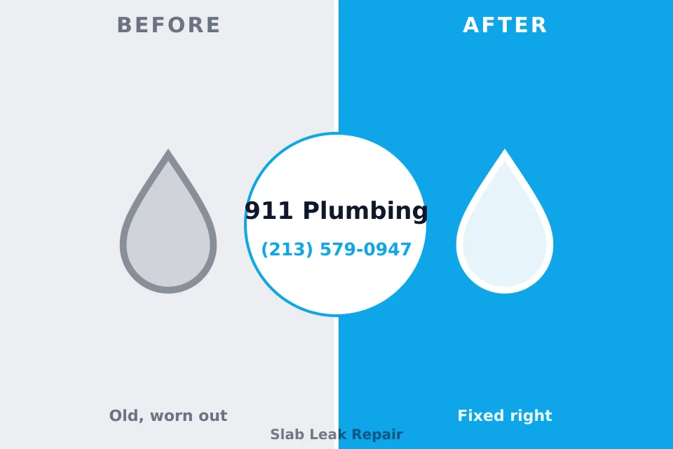Before and after: plumbing repair Garden City, KS